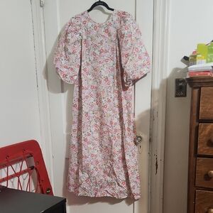 H&M Floral Maxi Dress - Pink and Cream